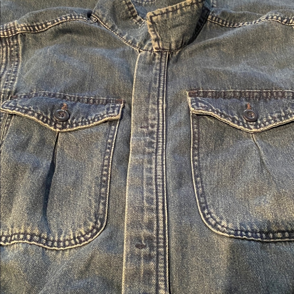 Free People - We The Free Blue Denim Overalls Jumpsuit Waist 34 (409) - Picture 7 of 14
